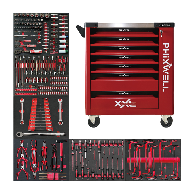 719503 PHIXWELL Set alata za ormarić za alat od 249 komada