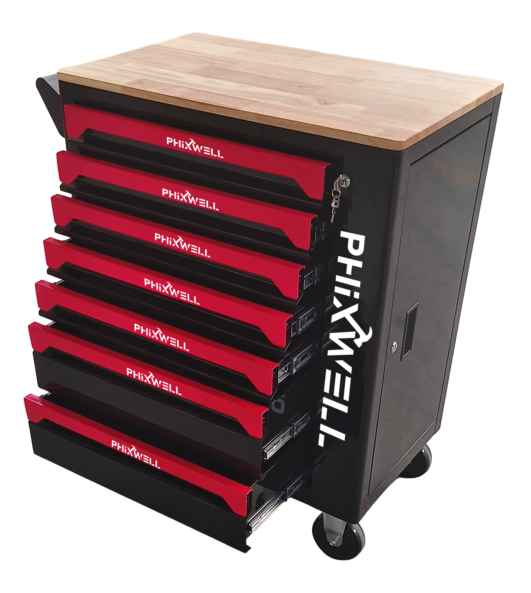 719507 PHIXWELL Ormar za alat sa 7 ladica i pultom