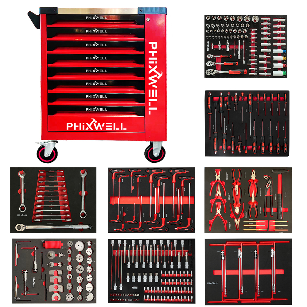 719513 PHIXWELL Ormar za alat s 8 ladica