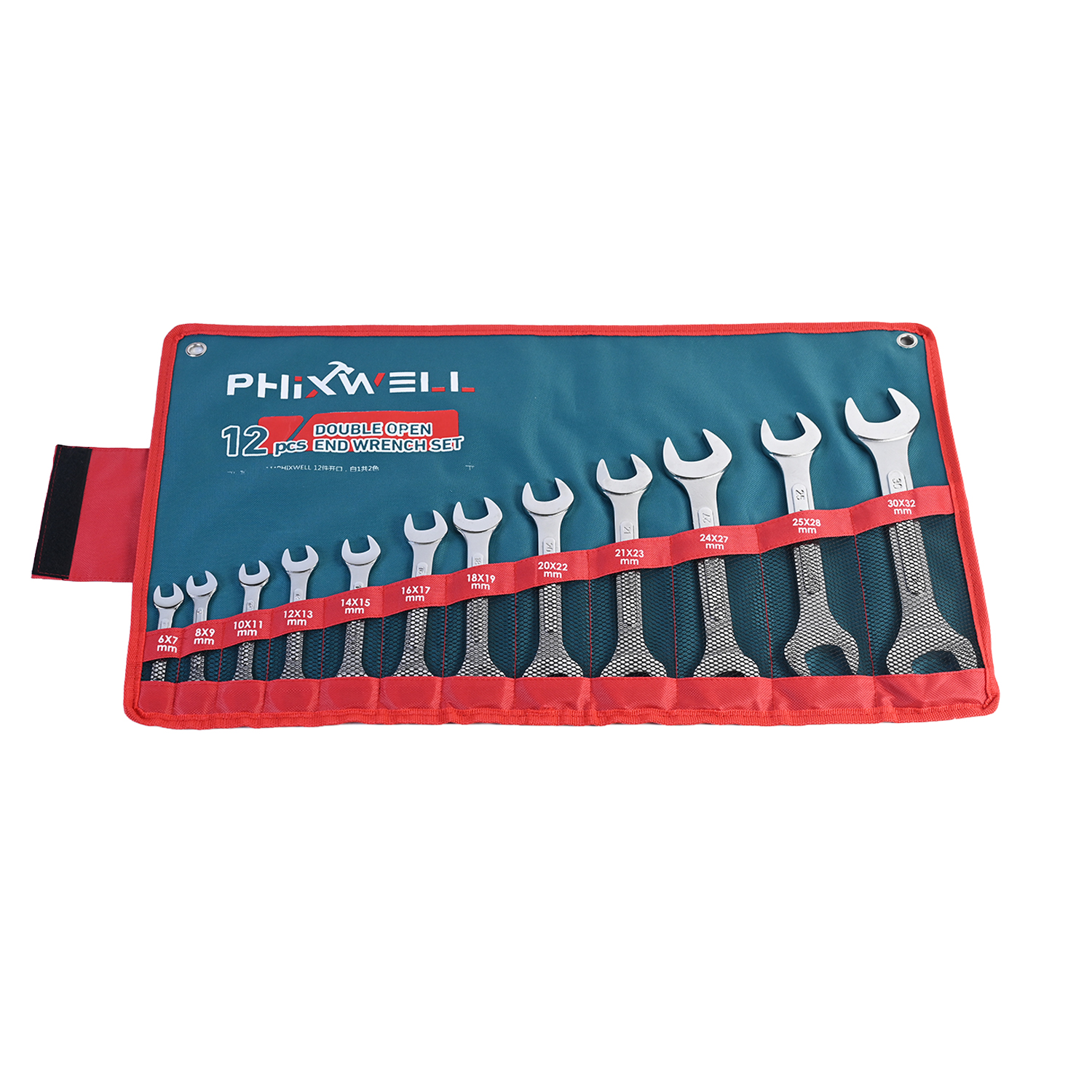 717534 PHIXWELL 12 KOM Set dvostranih rebrastih ključeva