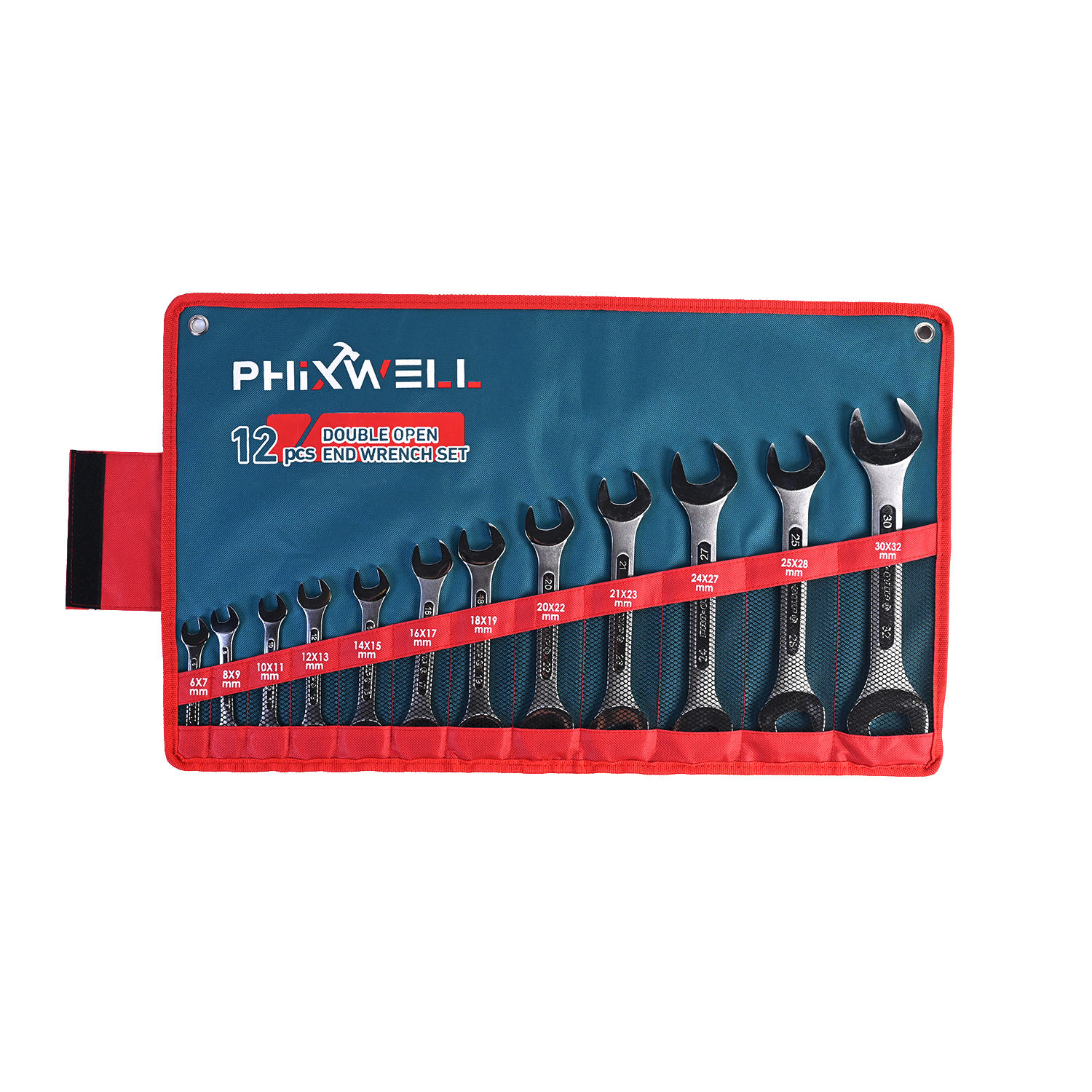 717534 PHIXWELL 12 KOM Set dvostranih rebrastih ključeva